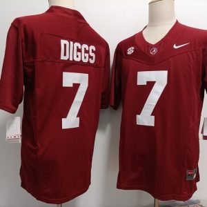 Alabama Crimson Tide #7 Trevon Diggs red jersey