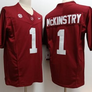 Alabama Crimson Tide Alabama Crimson Tide #1 Kool-Aid McKinstry Red jersey