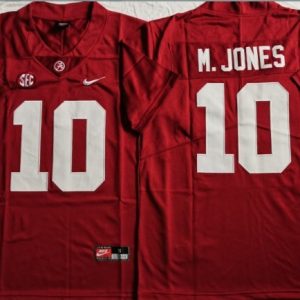 Alabama Crimson Tide Red #10 M.JONES jersey