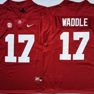 Alabama Crimson Tide Red #17 WADDLE jersey