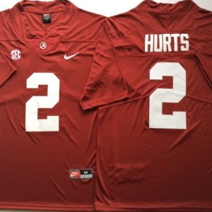 Alabama Crimson Tide Red #2 HURTS jersey