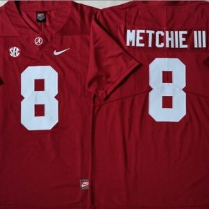 Alabama Crimson Tide Red #8 METCHIE III jersey