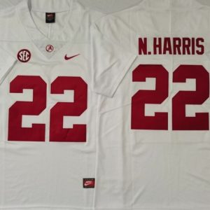 Alabama Crimson Tide White #22 N.HARRIS jersey