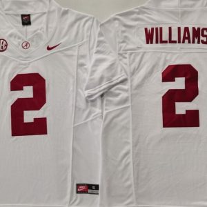 Alabama Crimson Tide White #2 WILLIAMS jersey