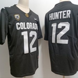 COLORADO BUFFALOES #12 Travis Hunter Black jersey