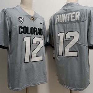 COLORADO BUFFALOES #12 Travis Hunter New gray model (2) jersey