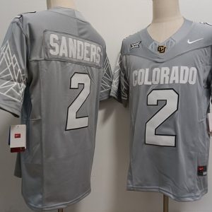 COLORADO BUFFALOES #2 Shedeur Sanders New gray model jersey