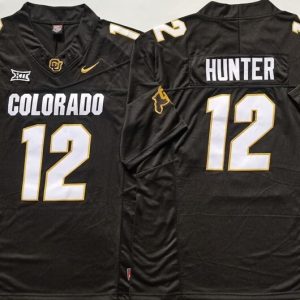 COLORADO BUFFALOES Black #12 HUNTER jersey