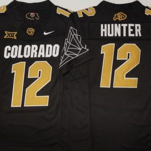 COLORADO BUFFALOES Black #12 HUNTER_1 jersey