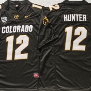 COLORADO BUFFALOES Black #12 HUNTER_2 jersey