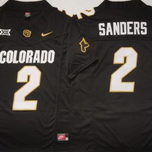 COLORADO BUFFALOES Black #2 SANDERS jersey