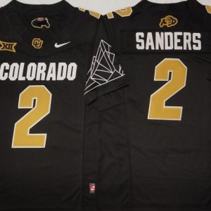 COLORADO BUFFALOES Black #2 SANDERS_1 jersey