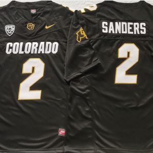 COLORADO BUFFALOES Black #2 SANDERS_2 jersey