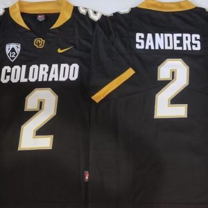 COLORADO BUFFALOES Black #2 SANDERS_3 jersey