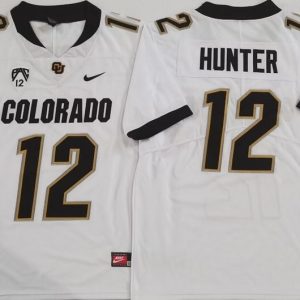 COLORADO BUFFALOES White #12 HUNTER_4 jersey