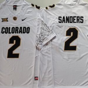COLORADO BUFFALOES White #2 SANDERS jersey
