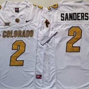 COLORADO BUFFALOES White #2 SANDERS_1 jersey