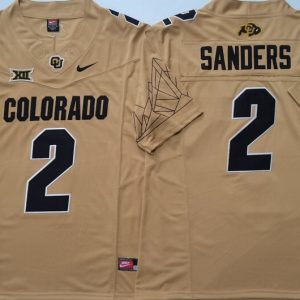 COLORADO BUFFALOES Yellow #2 SANDERS jersey