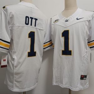 California Golden Bears #1 Jaydn Ott White jersey