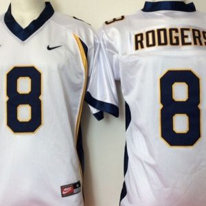 California Golden Bears White #8 Roogers jersey