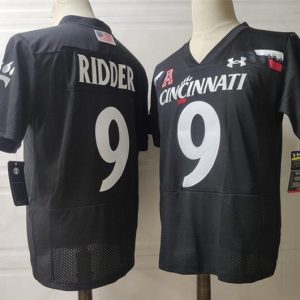 Cincinnati Bearcats  #9 Ridder Black jersey
