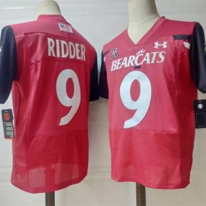 Cincinnati Bearcats  #9 Ridder Red jersey