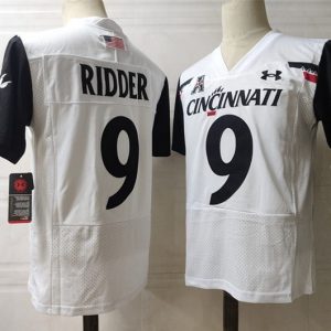 Cincinnati Bearcats  #9 Ridder White jersey