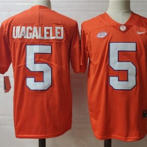 Clemson Tigers #5 UIAGALELEI  Orange jersey