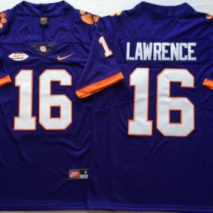 Clemson Tigers Purple #16 LAWRENCE jersey