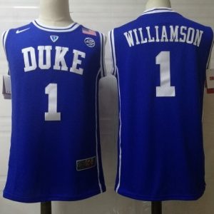 Duke Blue Devils #1 Williamson Blue jersey