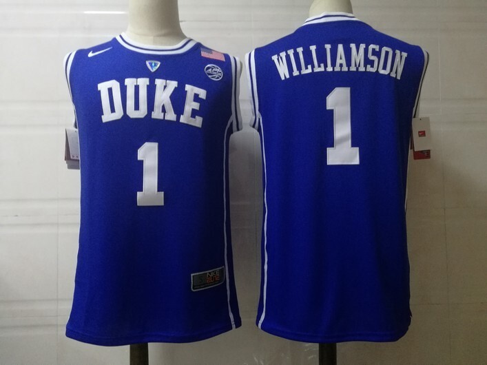 Duke Blue Devils #1 Williamson Blue jersey