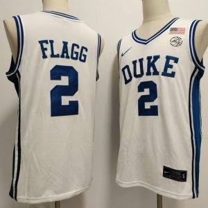 Duke Blue Devils Basketball  #2  Cooper Flagg  White jersey