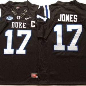 Duke Blue Devils Black #17 JONES Black jersey