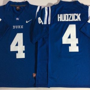 Duke Blue Devils Blue #4 HUDZICK Blue jersey