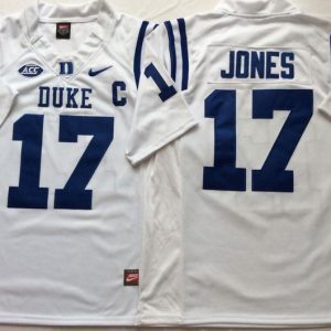 Duke Blue Devils White #17 JONES White jersey