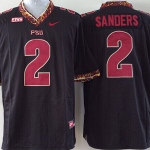 Florida State Seminoles #2 Sanders Black jersey