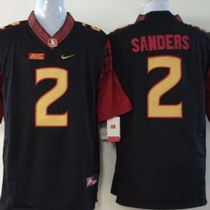 Florida State Seminoles #2 Sanders Black (2) jersey