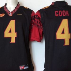 Florida State Seminoles Black #4 Cook jersey