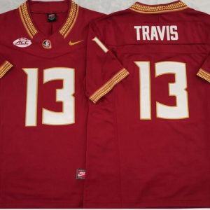 Florida State Seminoles Red #13 TRAVIS jersey