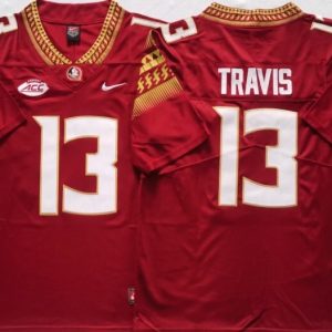 Florida State Seminoles Red #13 TRAVIS_1 jersey