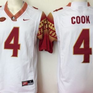 Florida State Seminoles White #4 Cook jersey