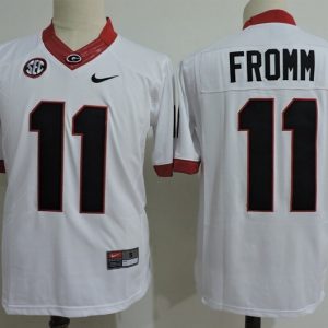 Georgia Bulldogs #11 Fromm White jersey