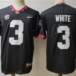 Georgia Bulldogs #3 White Black 2020 New Arrival jersey
