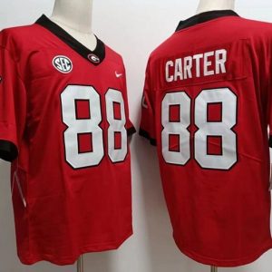 Georgia Bulldogs #88 Carter Red jersey