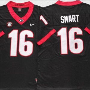 Georgia Bulldogs Black #16 SMART jersey