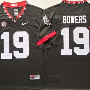 Georgia Bulldogs Black #19 BOWERS_1 jersey