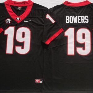 Georgia Bulldogs Black #19 BOWERS_2 jersey