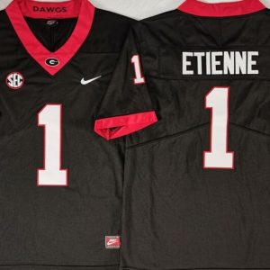Georgia Bulldogs Black #1 ETIENNE_1 jersey