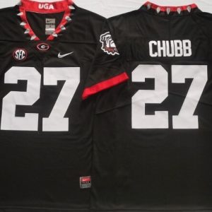 Georgia Bulldogs Black #27 CHUBB jersey
