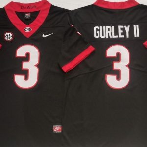 Georgia Bulldogs Black #3 GURLEY II jersey